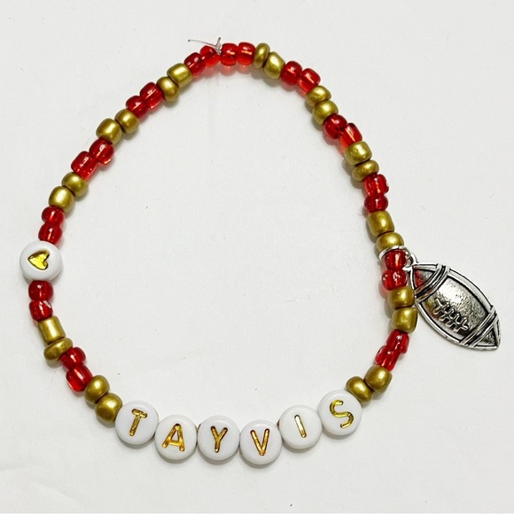 Taylor Swift Eras Tour Friendship Bracelet Tayvis (Travis + Taylor) - Picture 1 of 1